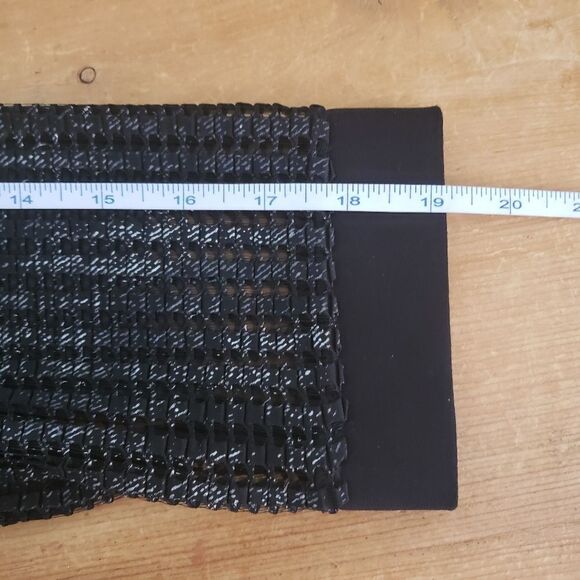 Michael Tyler Medium Black ¾ Sleeve Mesh Cardigan - Picture 7 of 8